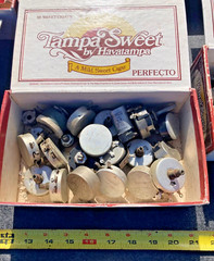 Vintage Electrical Parts Lot Capacitor Resistor Switch 8 Tampa Sweet Boxes Lot