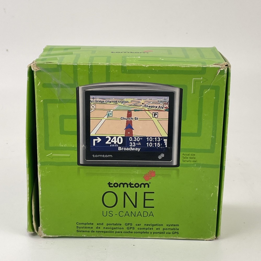 Vintage TomTom ONE New Edition Portable GPS Car Navigation US CAN Open Box