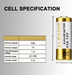 5-Pack A23 12V Alkaline Batteries – Trusted Power for Gadgets & Security Systems