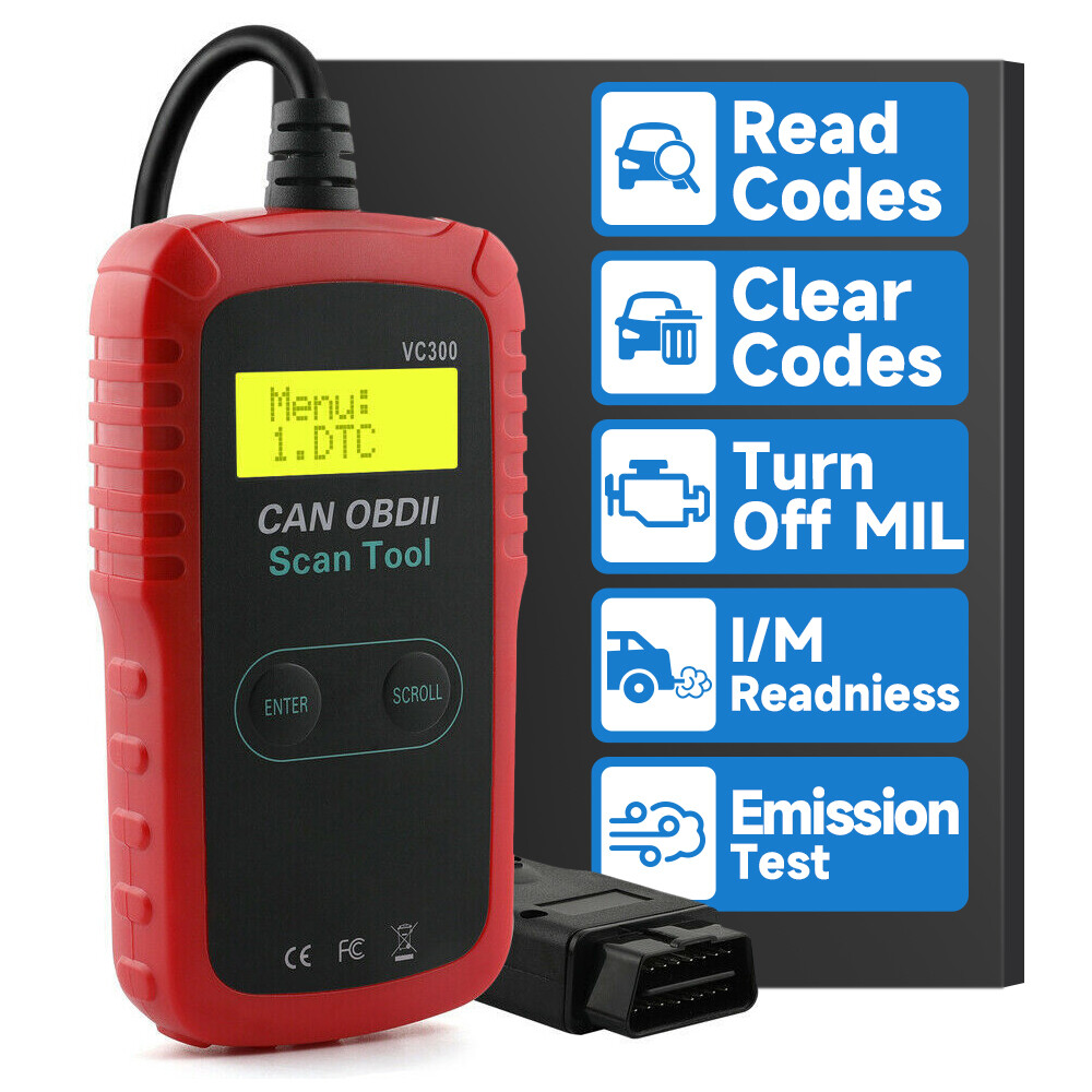 Automotive OBD2 Code Reader Car Scanner Check Engine OBDII EOBD Diagnostic Tool