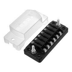 6 Way Auto Car Marine Fuse Box Block Holder Board Kit Waterproof 12V