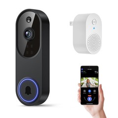1080p Wireless Wi-Fi Video Doorbell Camera with Two Way Audio, Night Vision, …