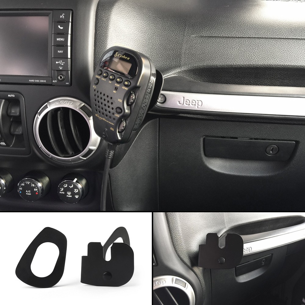 Areyourshop CB Radio Mic Mount Holder for Wrangler JK Models 2011-Present
