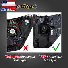 LED Tail Lights Compatible with Ford F150 2021 2022 2023 Raptor with Blind Spot
