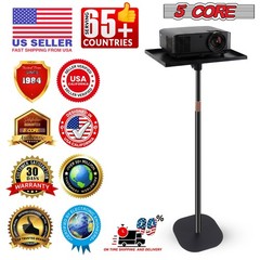 5 Core Projector Stand Floor Adjustable Heavy Base Universal Projectors Support