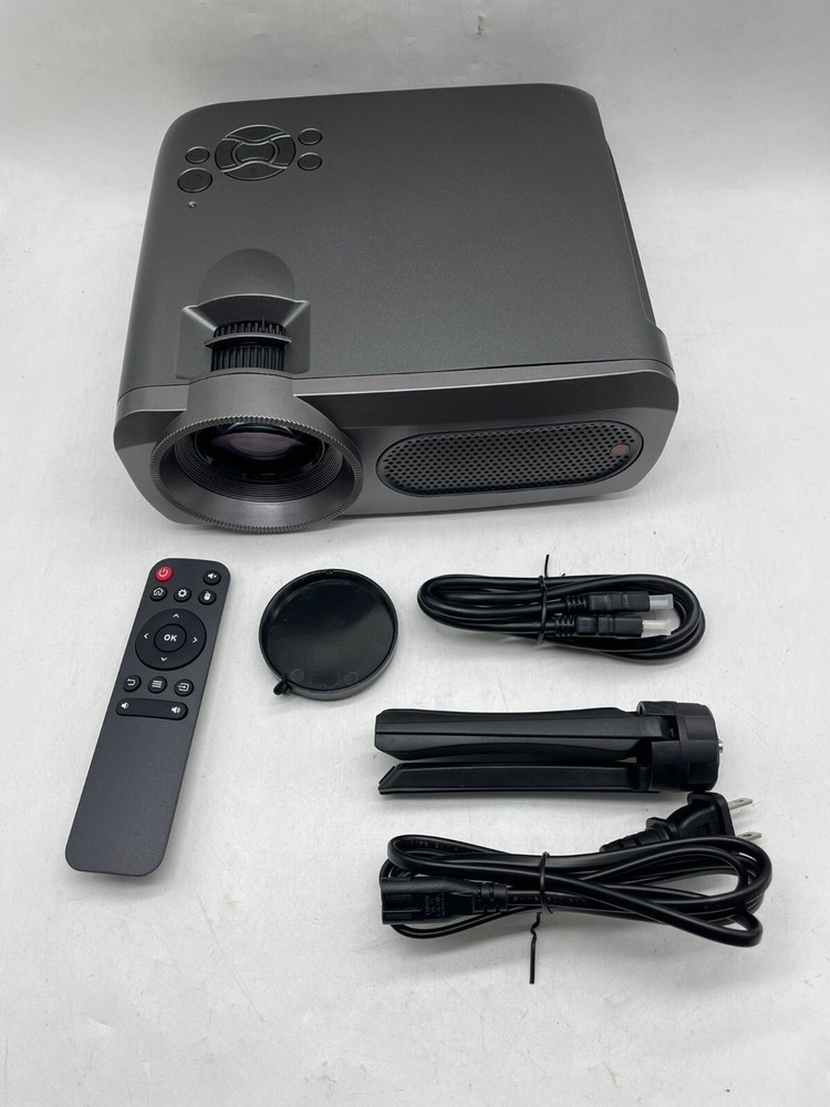 Outdoor LED 8k Movie Projector Bundle – Android 9.0, Dual WiFi, HDR10+, AI Voice