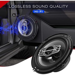 1 Pair 5″/6″ 4-Way 600W Car Coaxial Speakers – Ideal for Car/Truck Doors