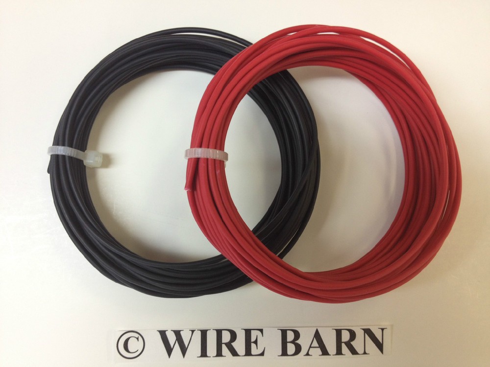 BLACK AND RED 20 GAUGE GXL AUTOMOTIVE HIGH TEMP – 25 FEET EACH COLOR = 50FT WIRE