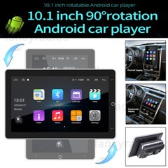 4+64GB Double 2DIN Rotatable 10.1″ Android 15 Car Stereo Radio GPS Navi Wifi BT
