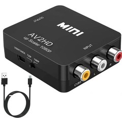 RCA AV to HDMI HD Converter Composite CVBS Audio Video Adapter Wii NES SNES