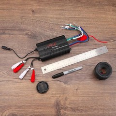 Pyle PLMRMP3B 4 Channel 800 Watt Water-Resistant Micro Amplifier System – Black