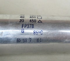 Mallory Type FP 80/40/20 UF 450 Volts Electrolytic Capacitor Tested NOS Lot 3