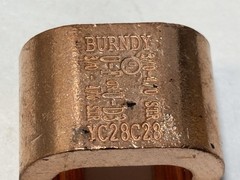 BURNDY 3/0 to 4/0 AWG Copper Compression Tap Connector YC28C28