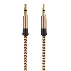 10ft AUX Cable Jack Gold Plug Audio Wire Long Cord Universal for iPod Classic