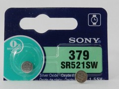 SONY 379 SR521SW    Watch Battery  1Pc. (Exp. 10/2028)