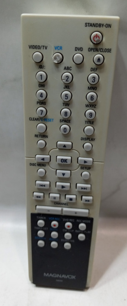 Magnavox NB550 DVD/VCR Remote for CMWR20V6 MWR20V6 MVR20V6 OEM Tested Works