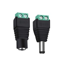 X20 12V DC Male+Female Power Connector 5.5×2.1mm Power Jack Plug Adapter for LOT