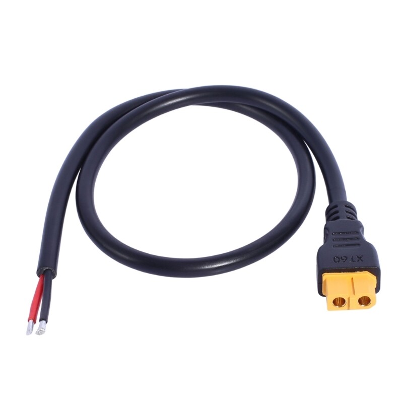 50cm/19.69in Long XT60 Connector Cable Female to Pigtail 2Pin Bare Wire for UAVs