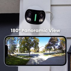 Lorex 4K 8MP IP Wired Dual Lens Outdoor Security Camera Smart Lighting (M. Ref)