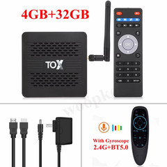 TOX3 Smart TV Box Android 11.0 4GB 32GB Amlogic S905X4 4K Media Player Wifi 1000