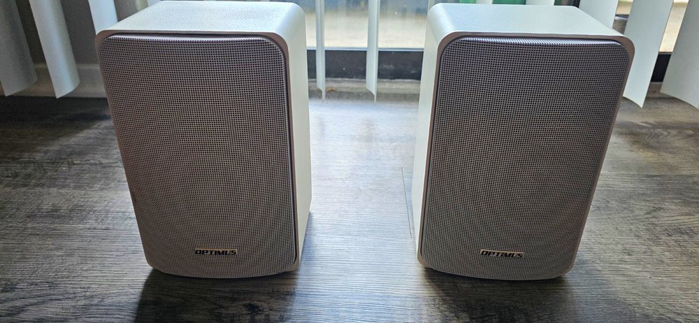 Optimus Pro 7 Bookshelf Speakers Pair 50W 8 Ohm 2.0 Wired White 40-2050