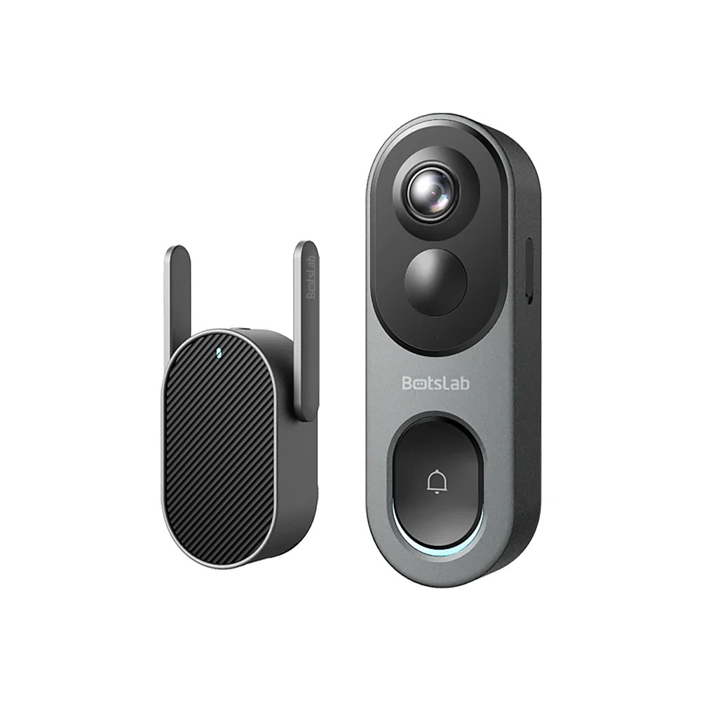 BotsLab R810 Video Doorbell Camera,180° Head-to-Toe View