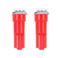 20 Pack T5 58 70 73 74 Dashboard Gauge 1-SMD 5050 LED Wedge Lamp Bulbs Red