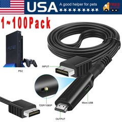 For Sony PS1/2 toHDMI Adapter Cable Game Console Audio Video Converter Cable Lot