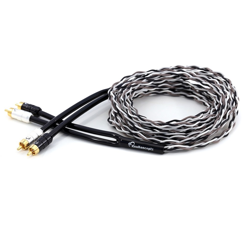 KnuKonceptz Krux 2 Channel 3D OFC Twisted Pair RCA Cable 1/2M (1.64 FT) (Z26)