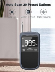 AM FM Walkman Radio:900mAh Rechargeable Portable Transistor Pocket Radio