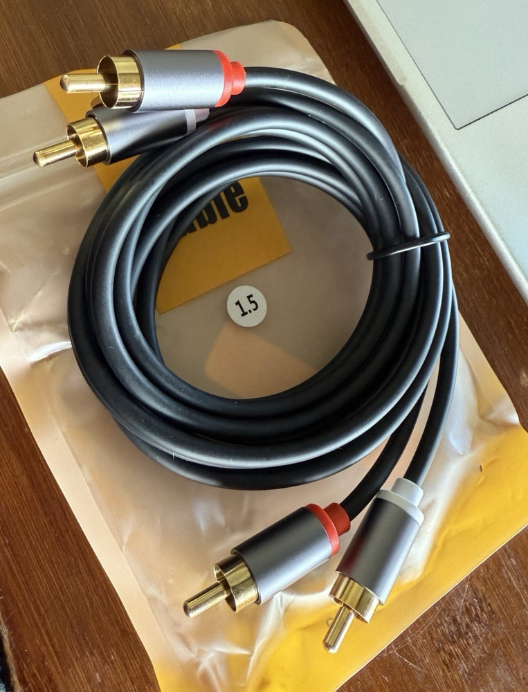 RCA PHONO & AUDIO PREMIUM CABLE 5ft 24k GOLD-PLATED AND SHIELDED SAVE NOW!!!!