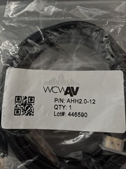 NEW, OEM WCWAV 12-FEET HDMI HIGH W/ ETHERNET CABLE 24k Gold Plated AHH2.0-12