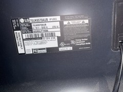 LG 70UK6570AUB 70in 2160p 4K LED Smart TV Black 2018 Model