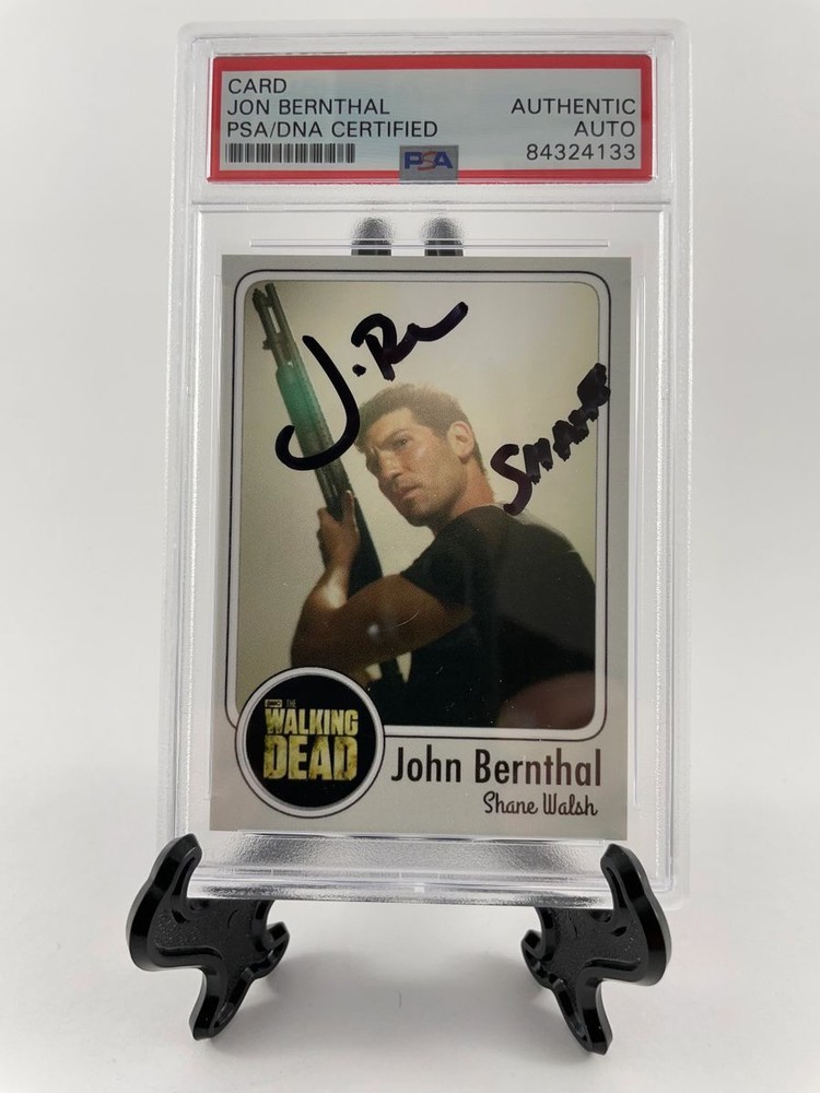 DEFECTIVE Jon Bernthal Signed The Walking Dead Shane Custom Card PSADNA G3D