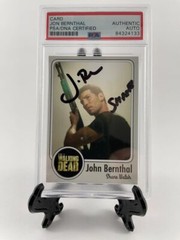 DEFECTIVE Jon Bernthal Signed The Walking Dead Shane Custom Card PSADNA G3D
