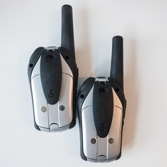 Cobra MicroTalk Walkie Talkie Set Unisex OS Silver Black For Parts Plastic