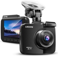 AZDOME 4K 2160P HD WiFi Dash Cam Night Vision GPS Car DVRs Car Camera Cams Video