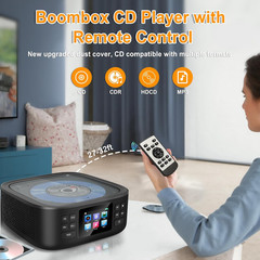 Portable CD Player Bluetooth,Desktop CD Player with Bluetooth Music Boombox Port
