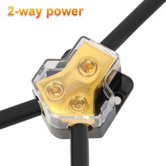 2 Way Power Distribution Block 0 2 4 AWG In 4 8 10 AWG Out Car Audio Amp