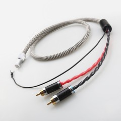 5 Pin DIN XLR Female to 2RCA Phono Cable Phono Line With Ground Wire RCA Cable