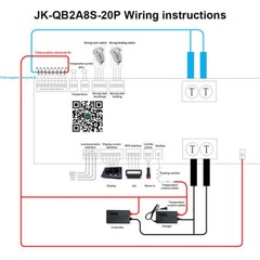 JK 4S-8S 12V 24V 200A Li-ion LiFePo4 Car Truck Start BMS w/2A Active Balance lot