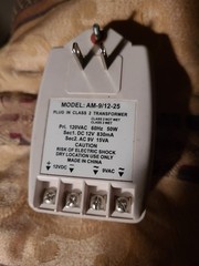 DC 12V 830ma AC 9v 15va Camera Power Wall Supply CCTV Dual Voltage Transformer