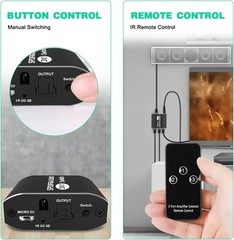 3-Port SPDIF Toslink Digital Optical Audio Switch 3×1 with IR Remote