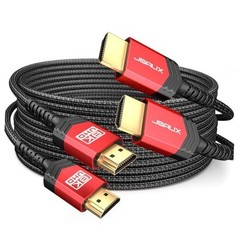 10K HDMI Cables.1 10FT-Pack 48Gbps 8K@60Hz 4K Ultra High Speed 10FT 2 Red