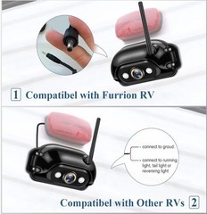 7″ Furrion-Compatible RV TRUC Backup Camera HD 1080P Night Vision Split Screen