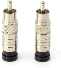RCA Compression Connector for RG6 Coaxial Cable 10 Pack
