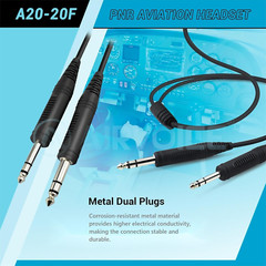 Aviation Headset for Pilots with Passive Noise Cancellation, PNR Aviation Headse