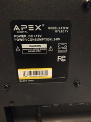 Apex LE1910 LED Gaming TV With Remote