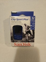 Sandisk Clip Sport Plus 32GB Bluetooth Wearable Mp3 RARE FULLY SEALED-NEW