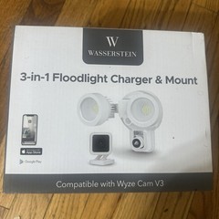 3-in-1 SmartCam Floodlight Charger and Mount for SimpliSafe Noorio B210 Wyze Cam
